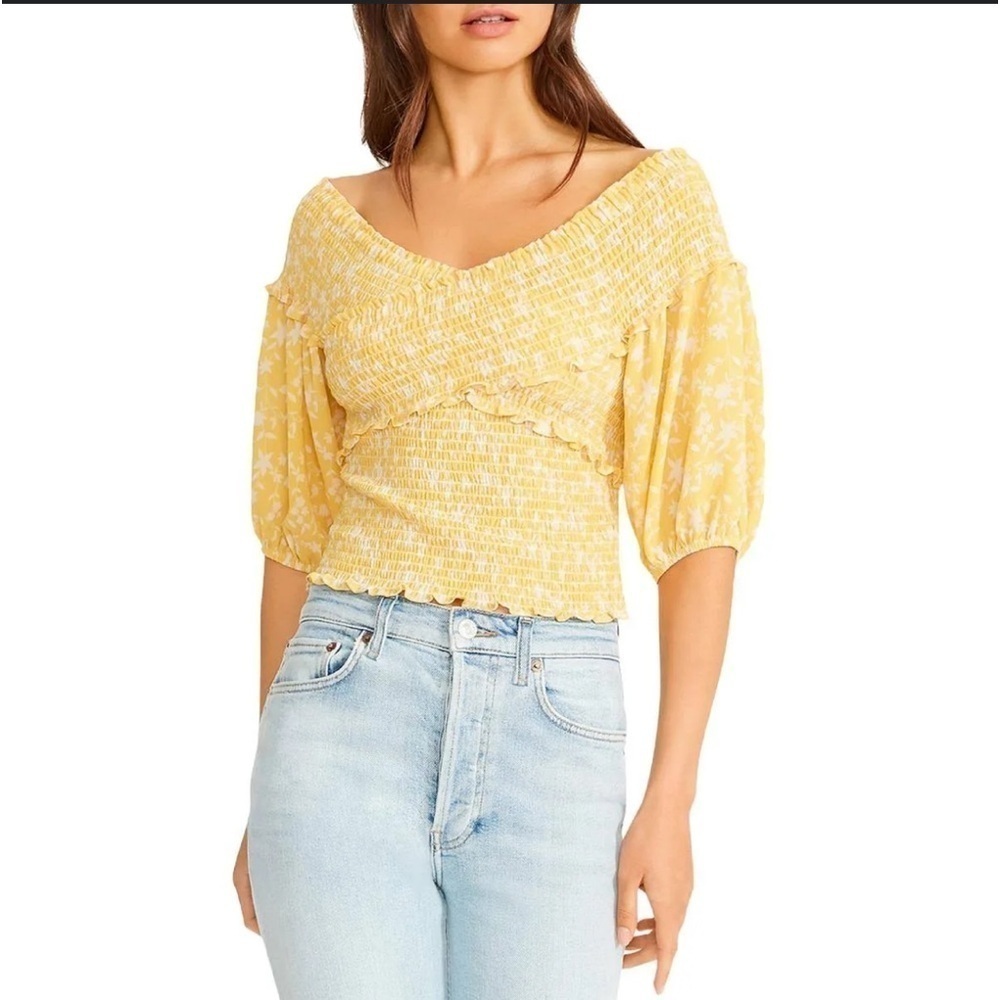 NWT Steve Madden BB Dakota Floral  Smock Shirt
